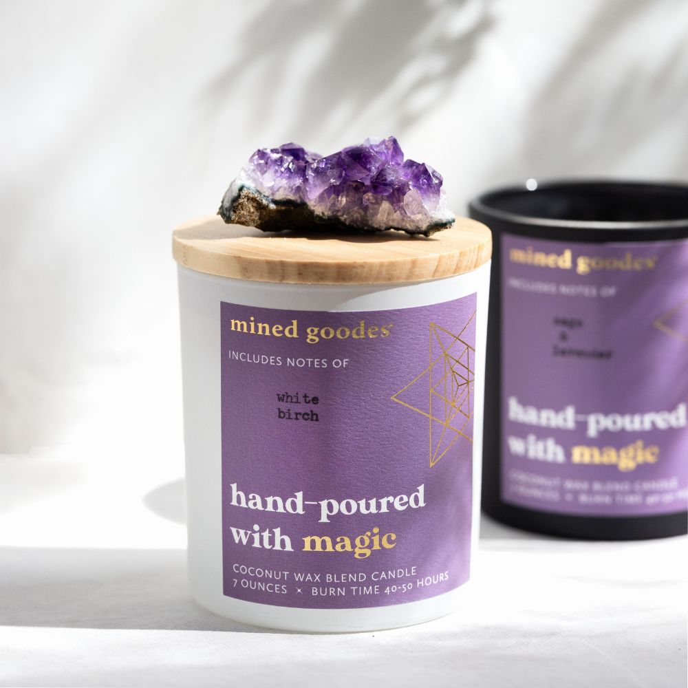 Amethyst Cluster Candle