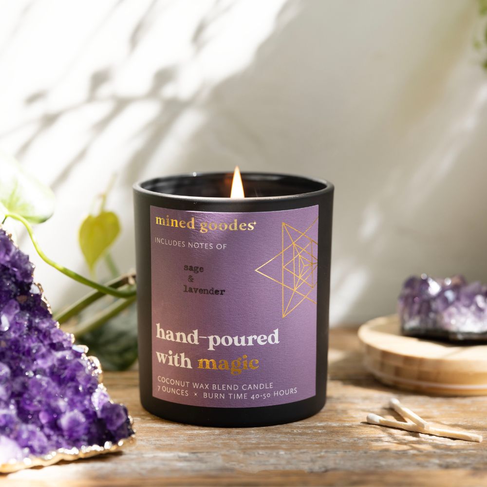 Amethyst Cluster Candle