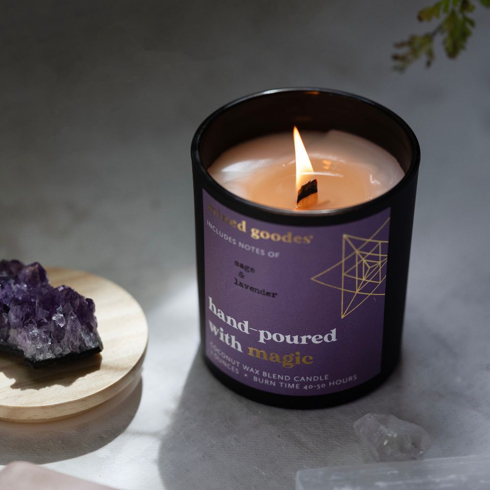 Amethyst Cluster Candle