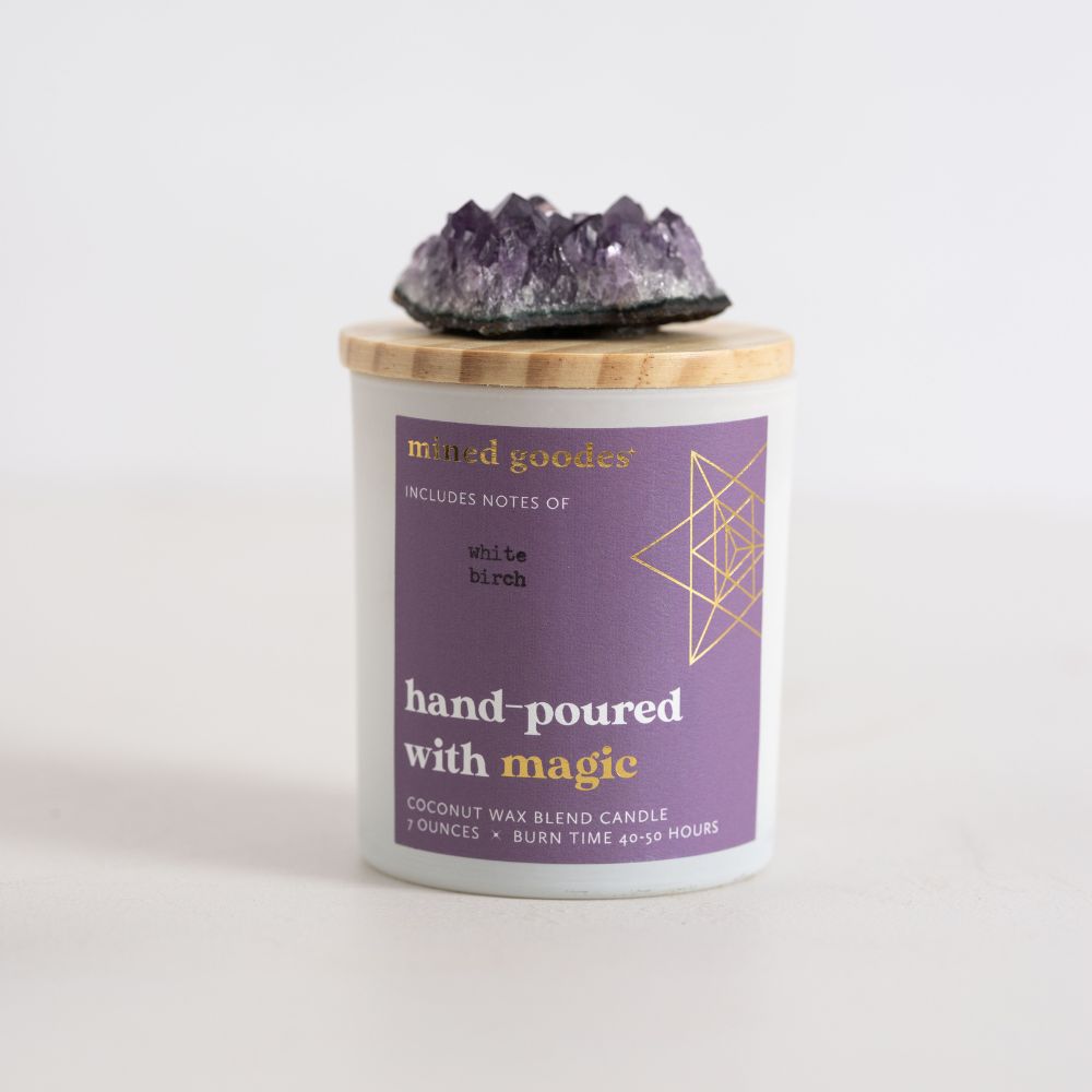 Amethyst Cluster Candle