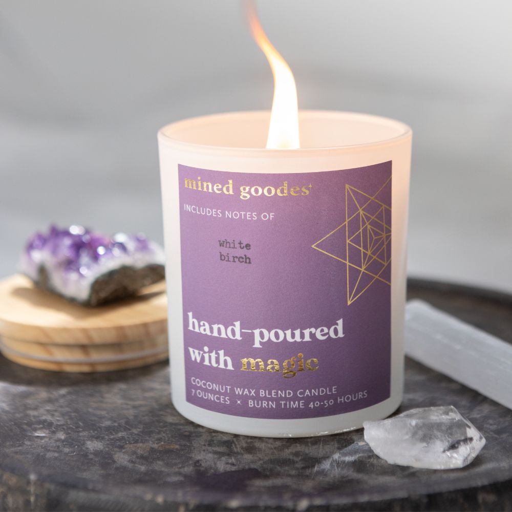 Amethyst Cluster Candle