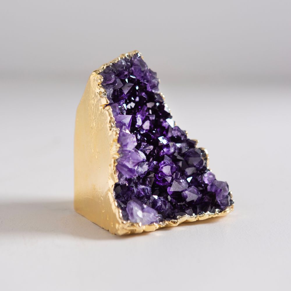 24K Gold-Plated Amethyst
