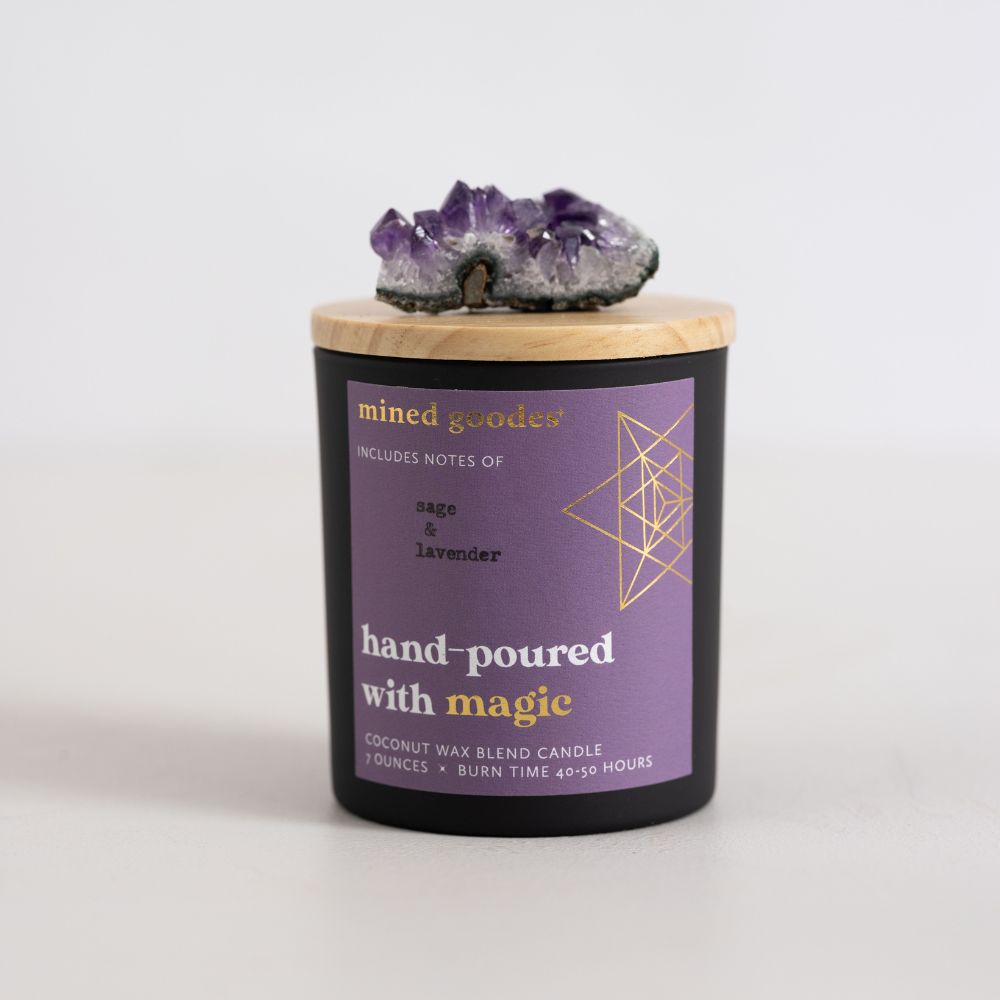 Amethyst Cluster Candle
